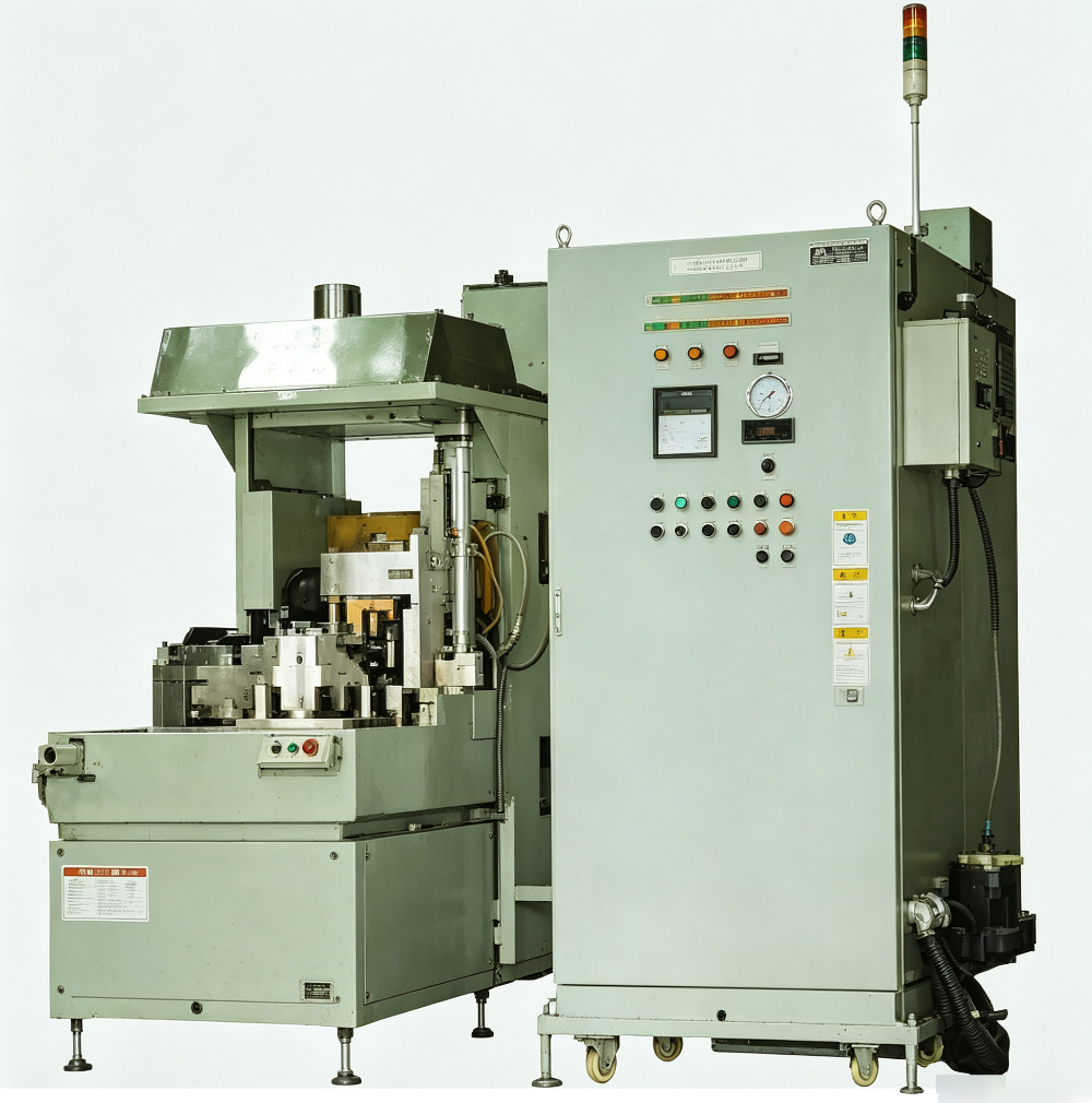 高频感应淬火/回火设备 （SOM-150R NC六工位旋转大型淬入/回火机）